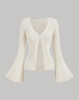 AURORA | RIBBED TURTLENECK CARDIGAN