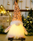 1~4pcs 2024 Christmas Doll Elf Knitted Gnome with Led Night Light Christmas Decorations for Home Xmas Navidad New Year 2025 Gift