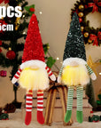 1~4pcs 2024 Christmas Doll Elf Knitted Gnome with Led Night Light Christmas Decorations for Home Xmas Navidad New Year 2025 Gift