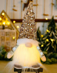 30cm Glowing Gnome Christmas Decorations 2024 Faceless Plush Dolls elf Home Ornaments Navidad New Year 2024 Gift