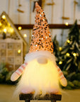 30cm Glowing Gnome Christmas Decorations 2024 Faceless Plush Dolls elf Home Ornaments Navidad New Year 2024 Gift