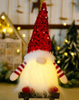 30cm Glowing Gnome Christmas Decorations 2024 Faceless Plush Dolls elf Home Ornaments Navidad New Year 2024 Gift