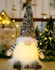 1~4pcs 2024 Christmas Doll Elf Knitted Gnome with Led Night Light Christmas Decorations for Home Xmas Navidad New Year 2025 Gift