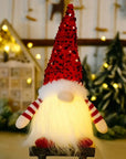 1~4pcs 2024 Christmas Doll Elf Knitted Gnome with Led Night Light Christmas Decorations for Home Xmas Navidad New Year 2025 Gift