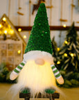 30cm Glowing Gnome Christmas Decorations 2024 Faceless Plush Dolls elf Home Ornaments Navidad New Year 2024 Gift