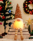 1~4pcs 2024 Christmas Doll Elf Knitted Gnome with Led Night Light Christmas Decorations for Home Xmas Navidad New Year 2025 Gift