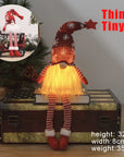 30cm Glowing Gnome Christmas Decorations 2024 Faceless Plush Dolls elf Home Ornaments Navidad New Year 2024 Gift