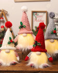 1~4pcs 2024 Christmas Doll Elf Knitted Gnome with Led Night Light Christmas Decorations for Home Xmas Navidad New Year 2025 Gift