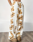 AVE | TEDDY BEAR PRINT STRAIGHT LEG PANTS