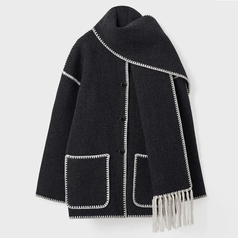 CLAIRE | SCARF COAT