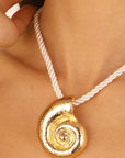 Conch Shell Rope Necklace