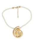 Conch Shell Rope Necklace