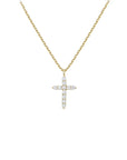 CROSS SHINE NECKLACE - GOLD