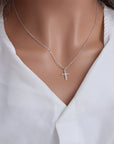 CROSS SHINE NECKLACE - GOLD