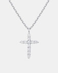 CROSS SHINE NECKLACE - SILVER