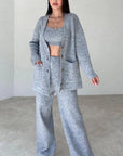 ESSENTIAL THREE-PIECE KNITTED SET