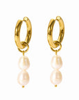 GOLDEN PEARL EARRINGS