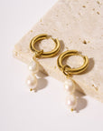 GOLDEN PEARL EARRINGS