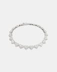 BRACELET EN MOISSANITE EN FORME DE COEUR - S925