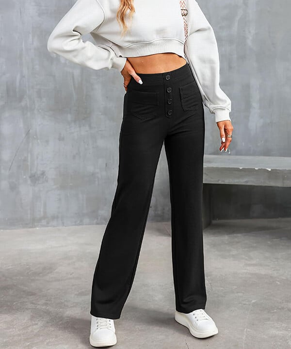 High-waisted elastische casual Pants | All age