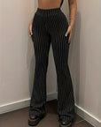 LAURA | HIGH WAIST STRIPED PANTS