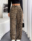 LENA | CHIC LEOPARD PRINT STRAIGHT TROUSERS