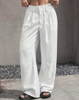 LIA | STRIPED PRINT STRAIGHT TROUSERS