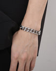 PLAIN CUBAN BRACELET - 925