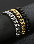 PLAIN CUBAN BRACELET - 925