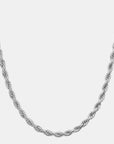 ROPE NECKLESS - 3MM WHITE GOLD