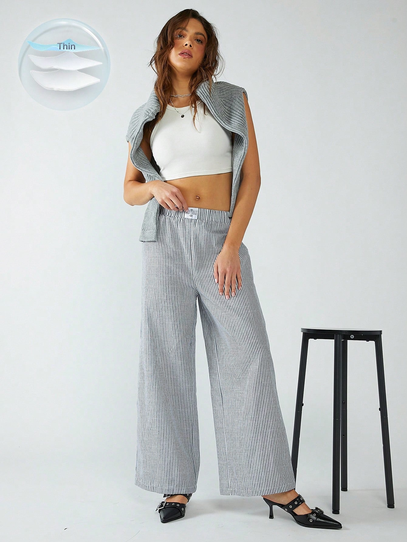 RUBY | STRIPED WOVEN PANTS