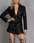 SERENA | GLITTER BLAZER DRESS