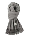 Women's Fashion Thermal Scarf with Fringe Detail - Stay Warm and Stylish All Winter for Music Festivals